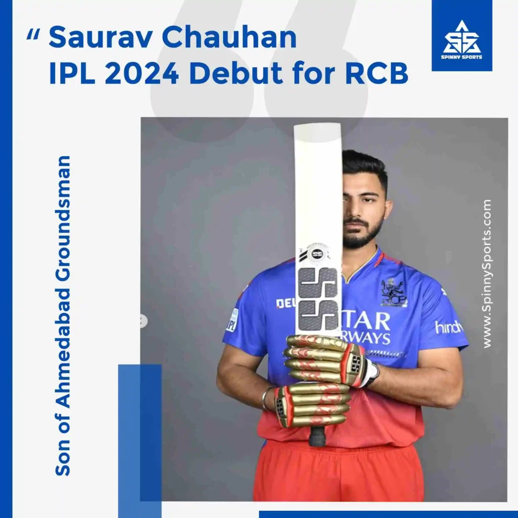 Saurav Chauhan IPL 2024 Debut: Son of Ahmedabad Groundsman Impresses for RCB